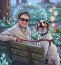 Best Friends Whimsical Portrait