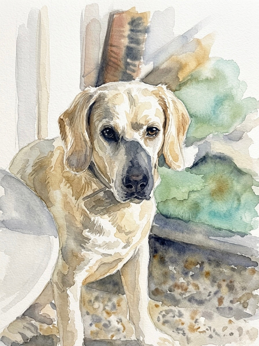 Watercolor Pet Portrait